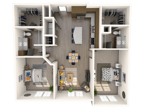 Salerno Floor Plan at The Rialto, Orlando, FL, 32819